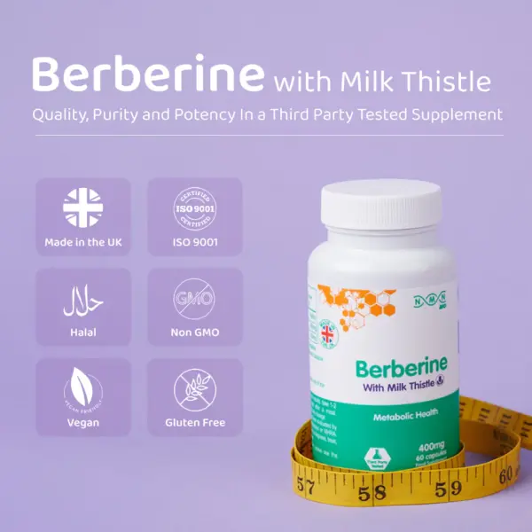 NMN Berberine 400 mg mit Mariendistel, Vorteile