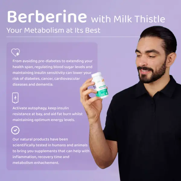 NMN Berberine 400 mg mit Mariendistel - Vorteile