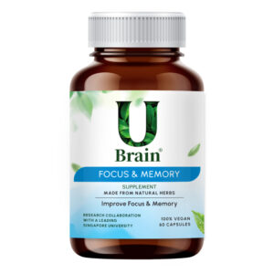 UBrain | UBrain 50 Focus & Memory Tablettenflasche Vorderansicht