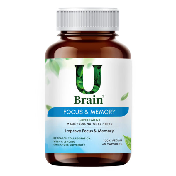 UBrain | UBrain 50 Focus & Memory Tablettenflasche Vorderansicht